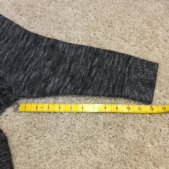 Lord & Taylor Salt and Pepper Cotton Blend Fringed Sweater - Large - Picture 16 of 16